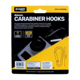 Carabiner Clips 46mm 6 Assorted Colours (Holding Capacity 2.5kg Each) – image 3