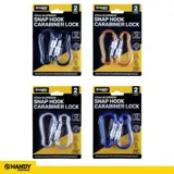 Carabiner Lock Roll Down 67mm 2pk (4 Assorted Colours) – image 4