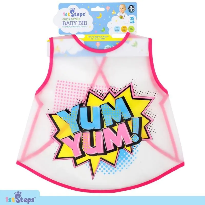 Bib Shirt Reusable 1pk 40cm X 34cm 12mths+ 3 Assorted Designs – image 4
