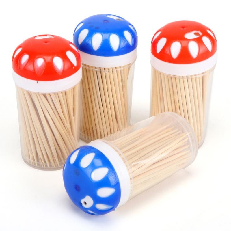 Bamboo Toothpicks in Dispensers (4 x 150, 600 Pieces) — photo 2 of 4