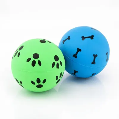 Dog Toy Fetch Ball Rubber 5.7cm 2pc
