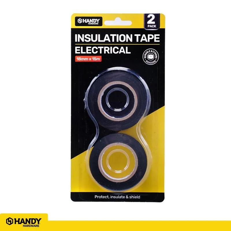 Tape Electrical Tape Black (18mm X 15m) 2pk – image 4