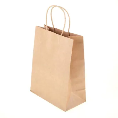 Craft Paper Bags Brown 27cm X 22cm X 11cm 2pk