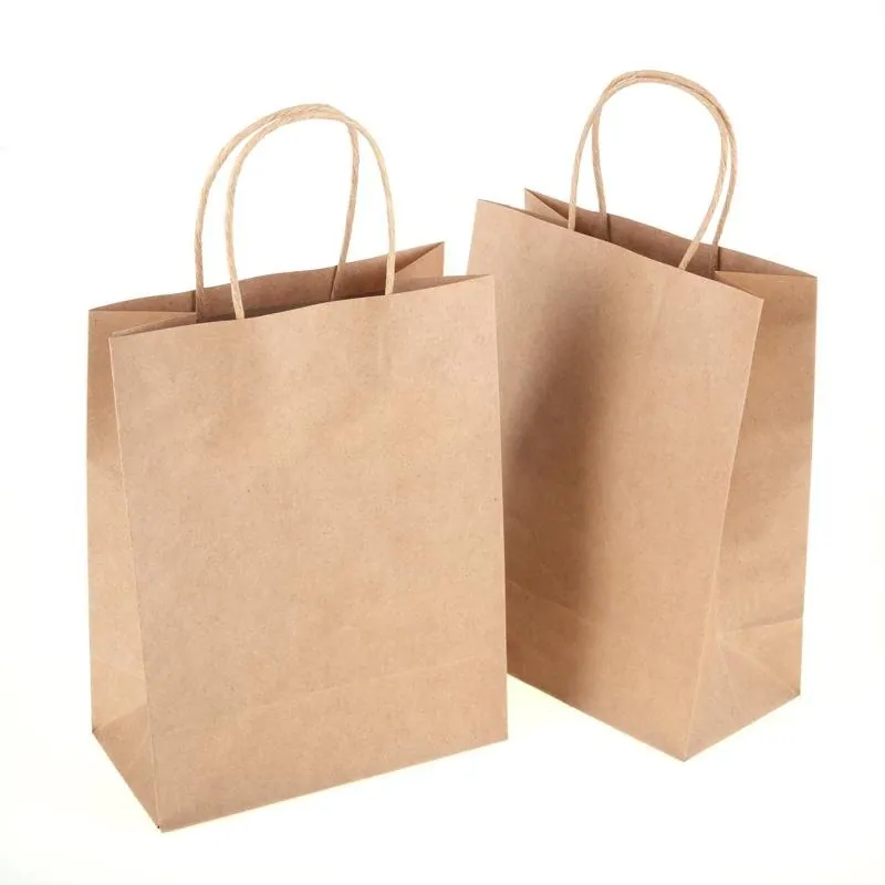 Craft Paper Bags Brown 27cm X 22cm X 11cm 2pk – image 2