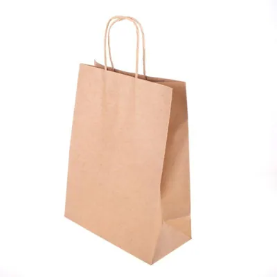 Craft Paper Bags Brown 26cm X 33cm X 12cm 2pk