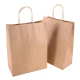 Craft Paper Bags Brown 26cm X 33cm X 12cm 2pk – image 2