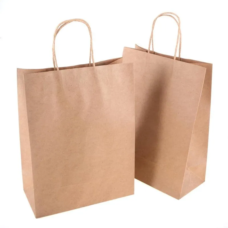 Craft Paper Bags Brown 26cm X 33cm X 12cm 2pk – image 2