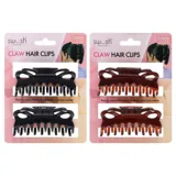 Hair Claw Clips 2pc 9cm- Black and Brown – image 4