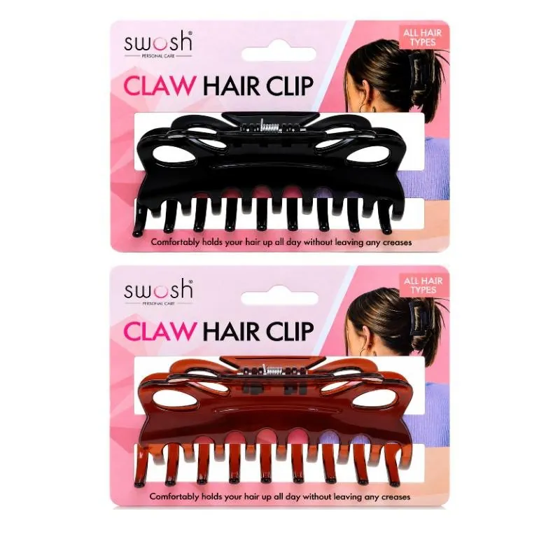Hair Claw Clip 10.5cm - Assorted: Brown and Black – image 4