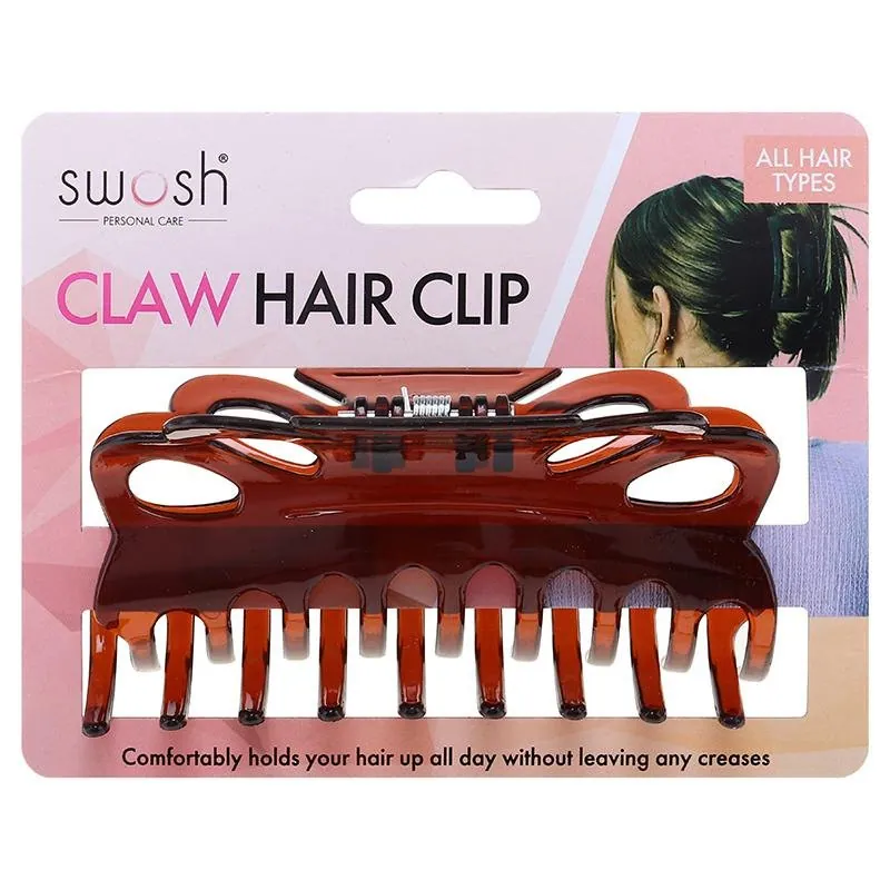 Hair Claw Clip 10.5cm - Assorted: Brown and Black – image 3
