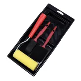 Paint Trim Kit 4pk (Includes 10cm Sponge Roller & Frame, 20mm Paint Brush, 40mm Paint Brush & Paint Tray) – image 1
