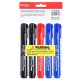 Markers Permanent (Black. Blue & Red) 5pk – image 3