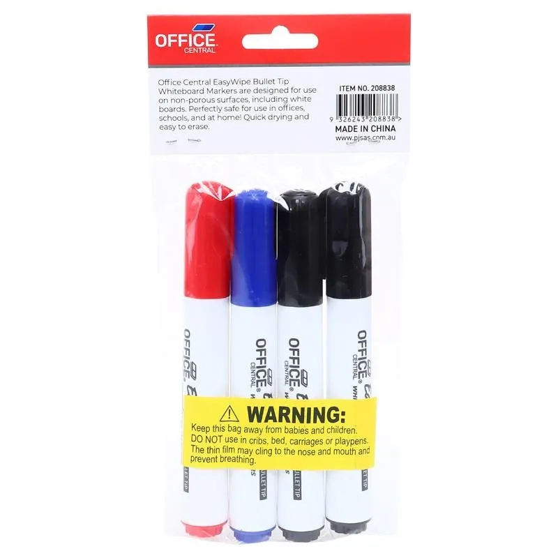 Markers Whiteboard (Black. Blue & Red) 4pk – image 3