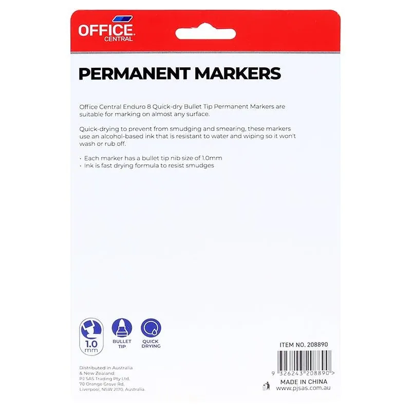 Marker Permanent (Black. Blue & Red) 8pk – image 3