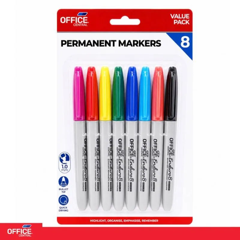 Marker Permanent (Coloured) 8pk – image 4