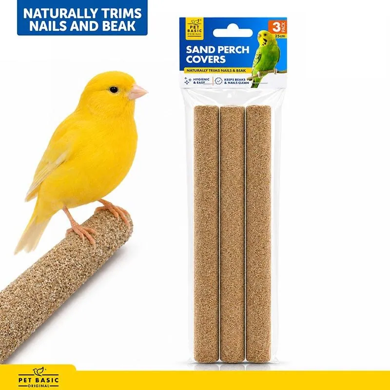 Bird Sanded Perch Covers 25cm X 2.2cm 3pc – image 4