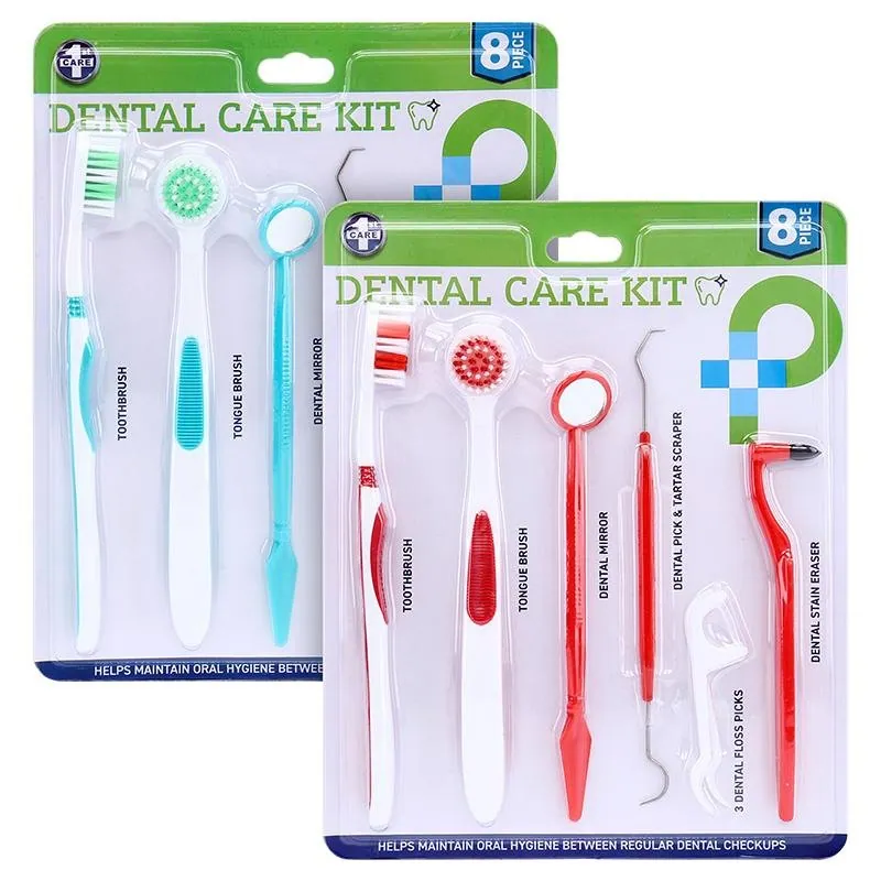 Dental Care Kit 8pc - 2 Assorted Colour Packs – image 2