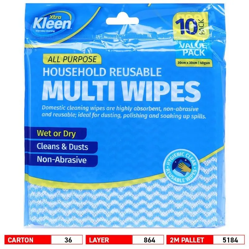 Wipes All Purpose 30cm X 30cm 10pk – image 4