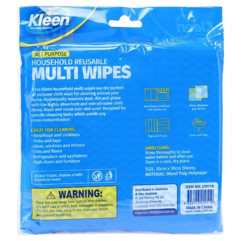 Wipes All Purpose 30cm X 30cm 10pk – image 3
