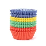 Cupcake & Muffin Cases 200pk - Red, Yellow, Blue, Green – image 1