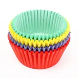 Cupcake & Muffin Cases 100pk - Red, Yellow, Blue, Green – image 1