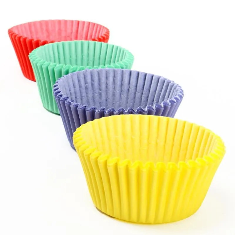Cupcake & Muffin Cases 100pk - Red, Yellow, Blue, Green – image 2