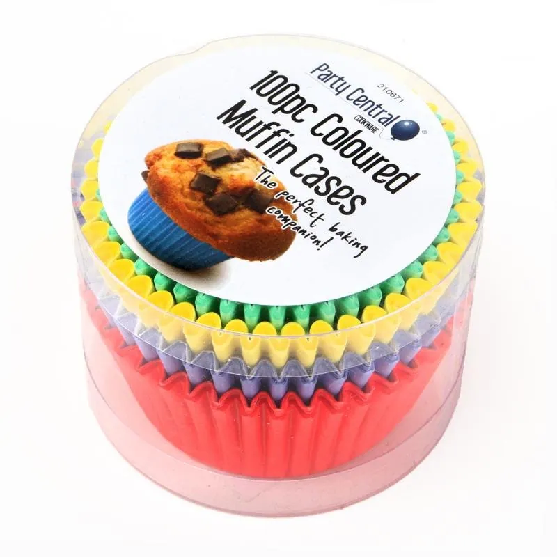 Cupcake & Muffin Cases 100pk - Red, Yellow, Blue, Green – image 3