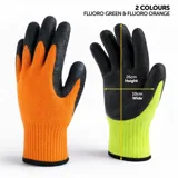 Gloves Fluro Working Gloves with Black Palm Grip - One Size Fits Most – image 1