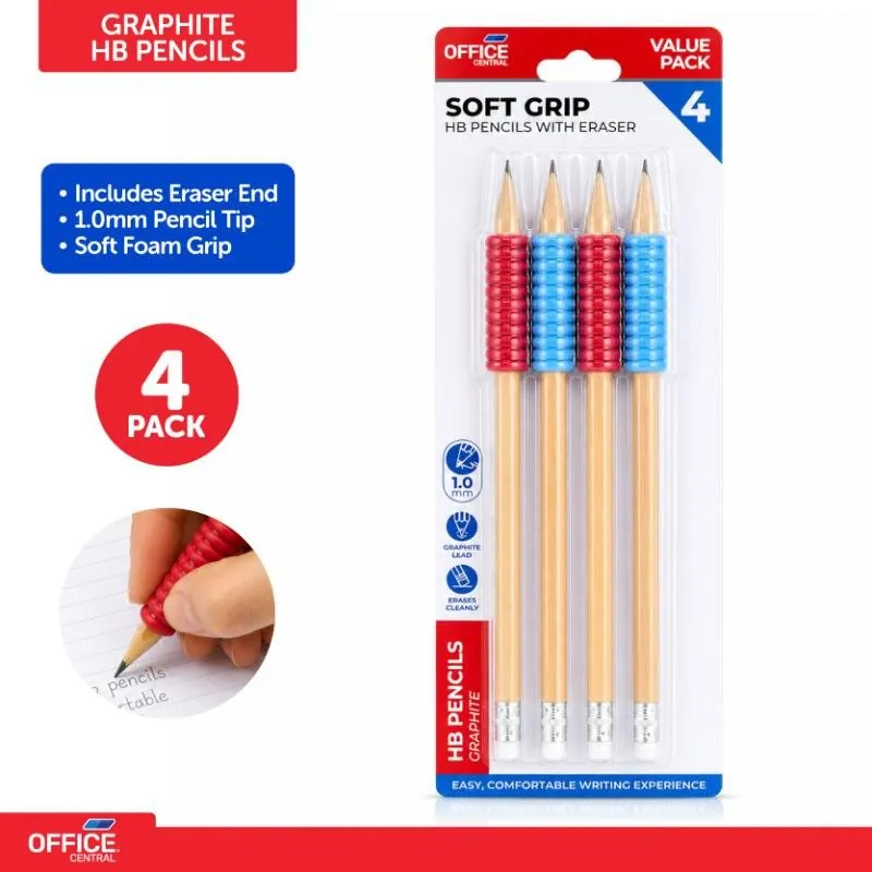 Pencils Soft Grip HB 4pk – image 4