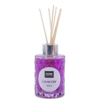 Reed Diffuser 120ml Glass Bottle - 4 Assorted Scents - Lavender, Strawberry, Sandalwood, Frangipani