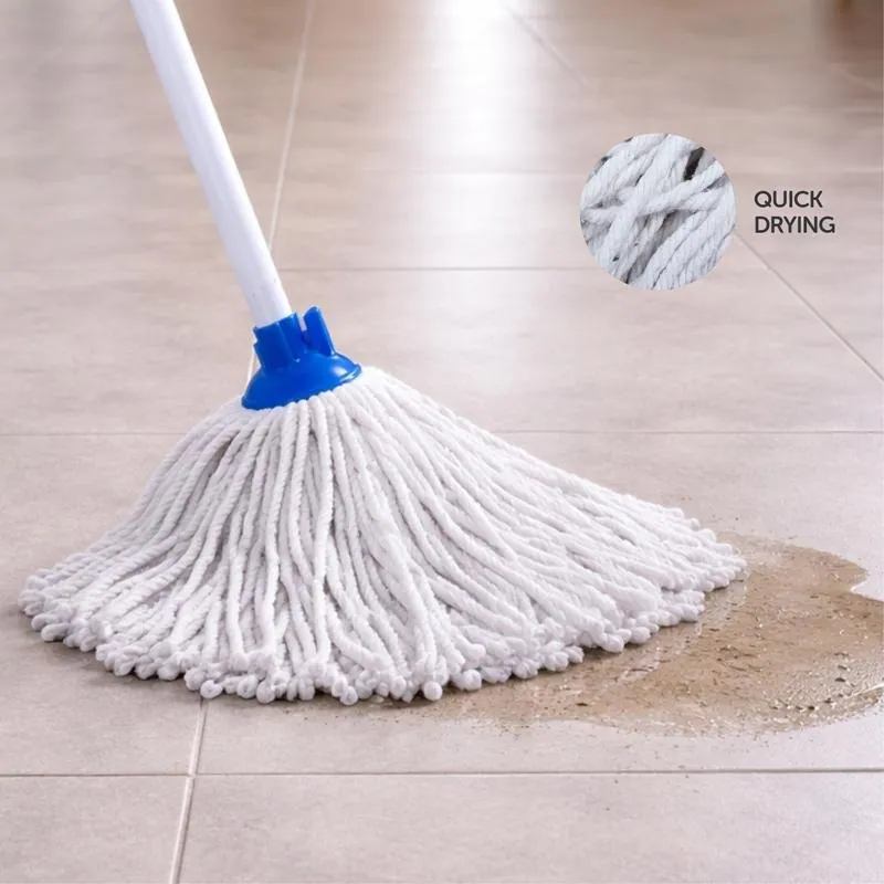 Cotton Mop with Handle - Mop Head (24cm) - Handle (120cm) – image 2