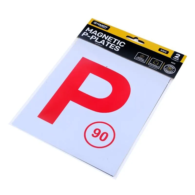 Plate P Nsw Red Magnetic 2pk – image 3