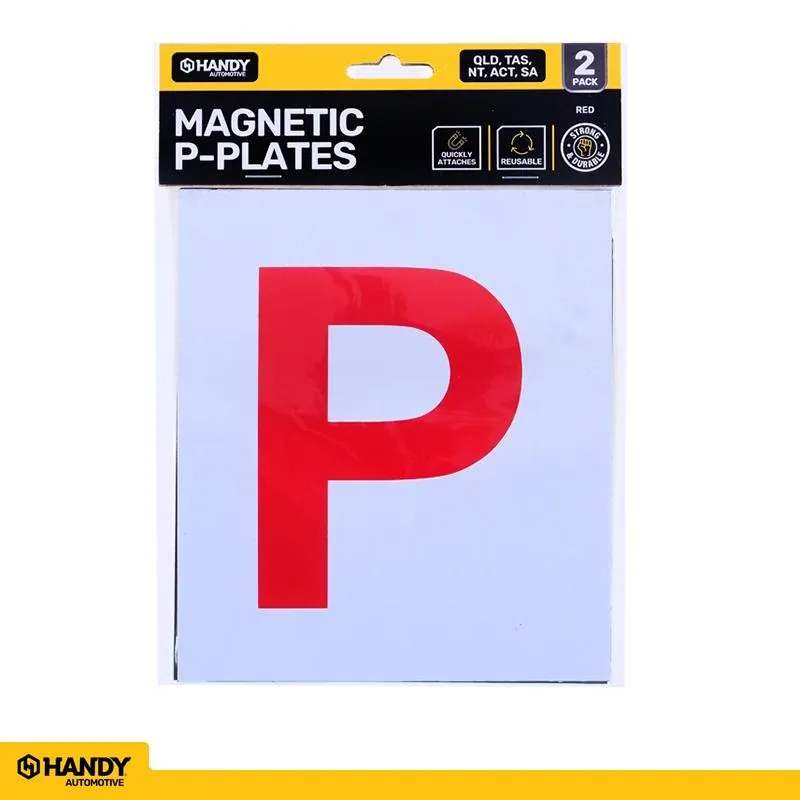 Plate P Qld/tas/nt/act/sa Red Magnetic 2pk – image 4