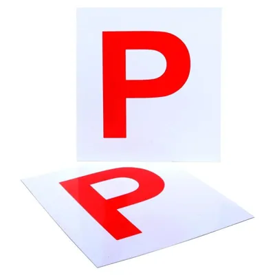 Plate P Qld/tas/nt/act/sa Red Magnetic 2pk