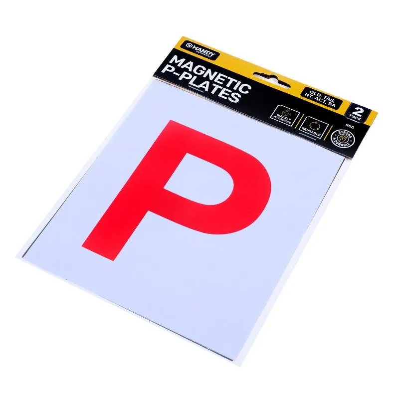 Plate P Qld/tas/nt/act/sa Red Magnetic 2pk – image 3