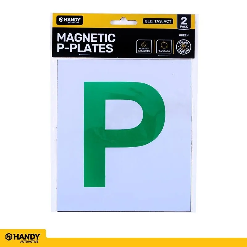 Plate P Qld/tas/act Green Magnetic 2pk – image 4