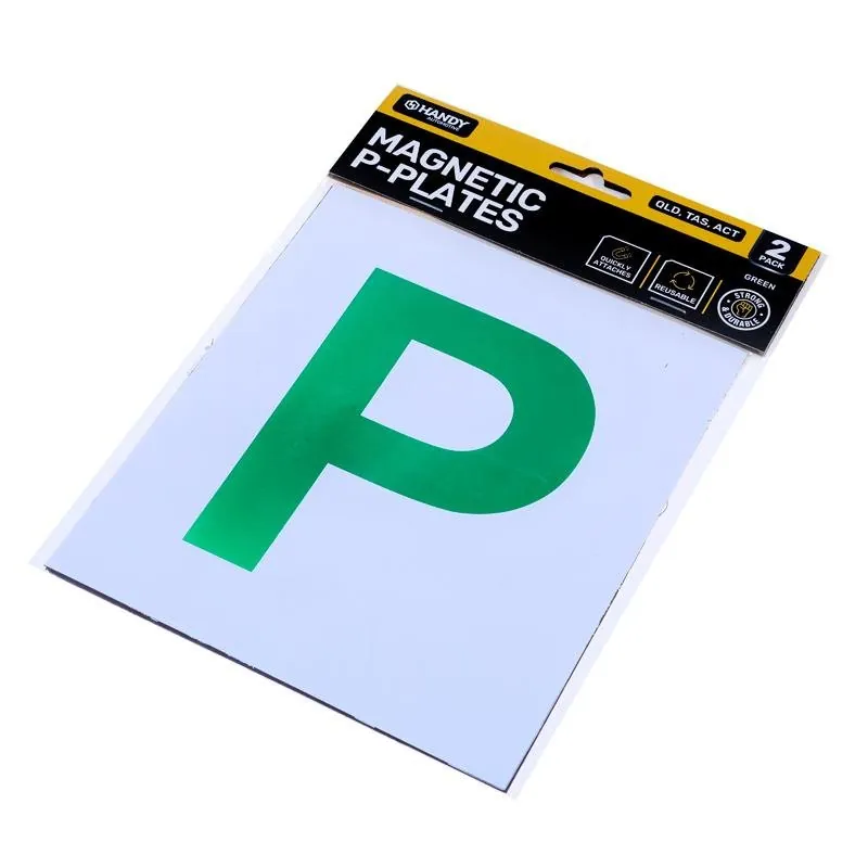 Plate P Qld/tas/act Green Magnetic 2pk – image 3