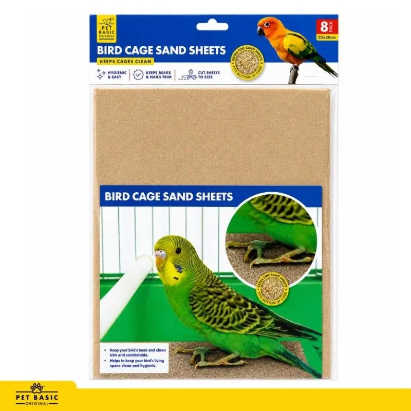 Bird Sand Sheets 22.5cm X 27.5cm 8pc – image 4