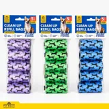 Dog Clean Up Refill Bags 5 Rolls X 15pc Bag Size 30cm X 14cm – image 4