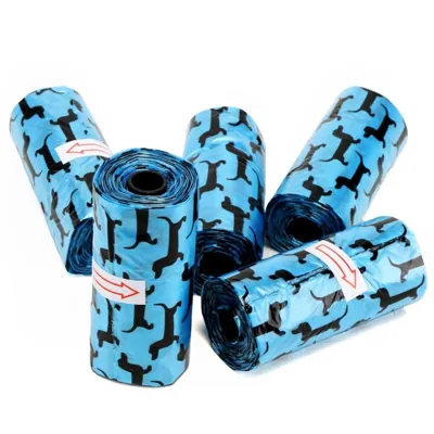 Dog Clean Up Refill Bags 5 Rolls X 15pc Bag Size 30cm X 14cm