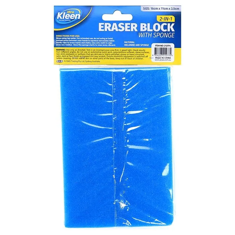 Eraser Block with Sponge 2in1 - 16cm X 11cm X 3.5cm – image 3