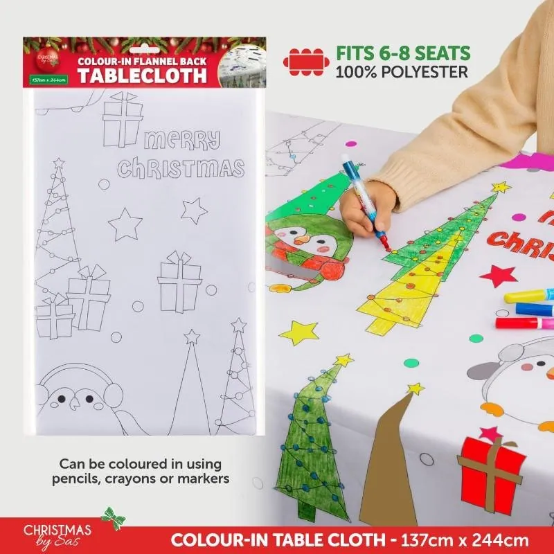 Table Cloth Flannel Backed Activity Christmas 137cm X 244cm – image 4