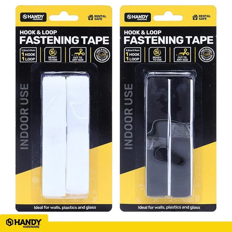 Adhesive Tape Hook & Loop 1.2m X 19mm 2pk – image 4