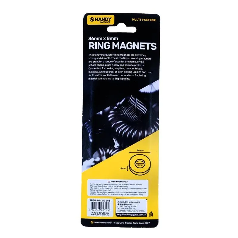 Tool Accessories O Shaped Magnet 36mm X 8mm 4pk – image 3