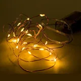 Fairy Lights Battery Operated 20 LED 2m Warm White 2 Function Copper Wire – image 2