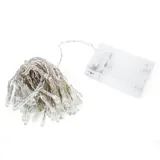Fairy Lights Battery Operated 50 LED 5m Warm White 2 Function Clear Wire – image 1