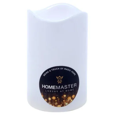Candles LED Pillar 10cm X 7.5cm (Requires 3 X AAA Batteries, Not Included)