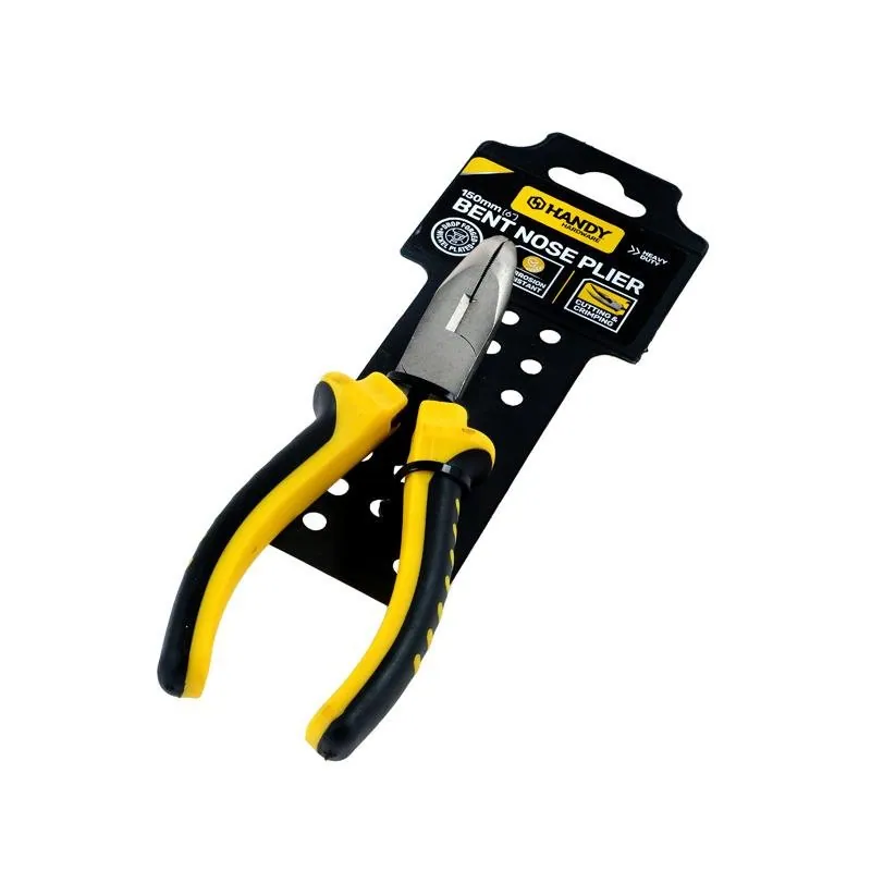 Plier Premium Bent Nose Comfort Grip Handle Black & Yellow 150mm – image 3