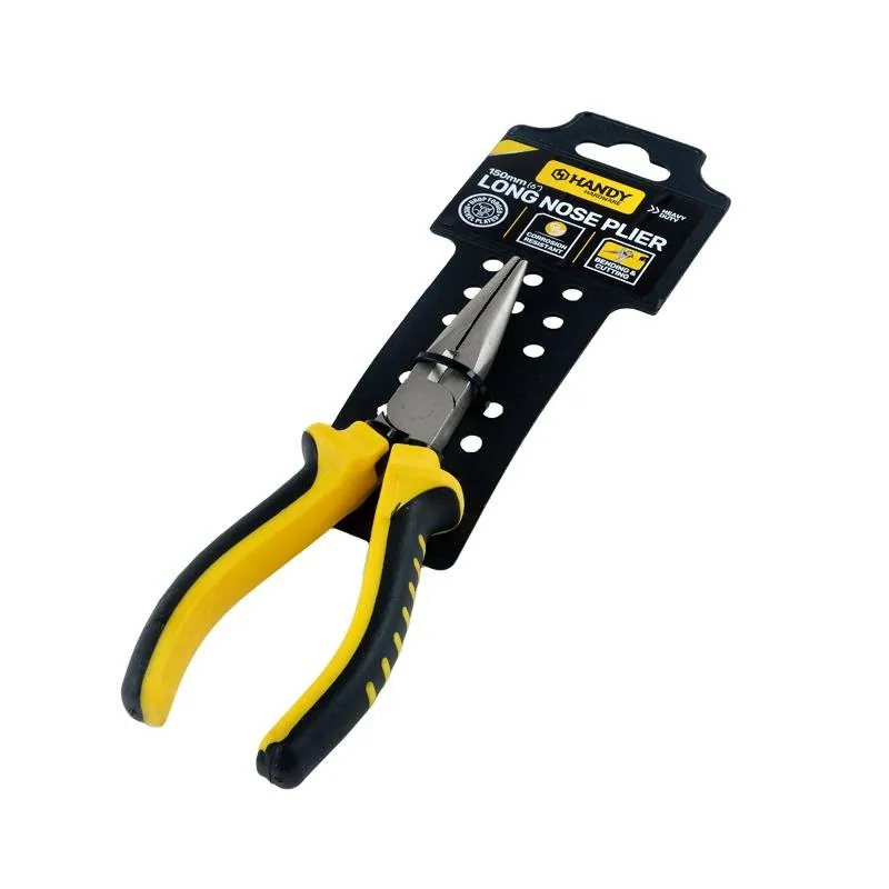 Plier Premium Long Nose Comfort Grip Handle Black & Yellow 150mm – image 3