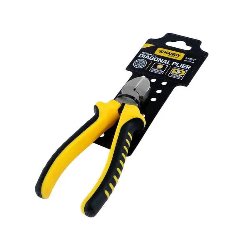 Plier Premium Diagonal Comfort Grip Handle Black & Yellow 150mm – image 3